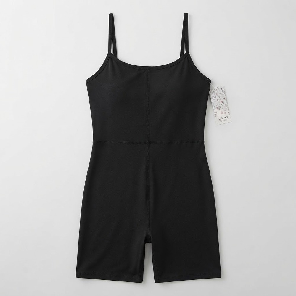 Automet NWT Women's Plus Size 24 One Piece Black Workout Jumpsuit Sleeveless